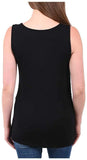 Harley-Davidson Women's Crimson Plume B&S Embellished Ruching Tank Top - Black