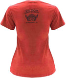 Harley-Davidson Women's Embellished Swash Crew Neck Short Sleeve Tee - Red