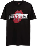 Harley-Davidson Men's Rolling Stones Mash Short Sleeve Crew-Neck T-Shirt - Black