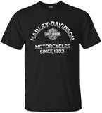 Harley-Davidson Men's Remarkable B&S Short Sleeve Crew-Neck T-Shirt, Black