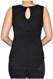 Harley-Davidson Women's Flame Heart Embellished Sleeveless Scoop Neck Tank Top