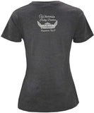 Harley-Davidson Women's Embellished Short Sleeve Poly-Blend T-Shirt, Gray