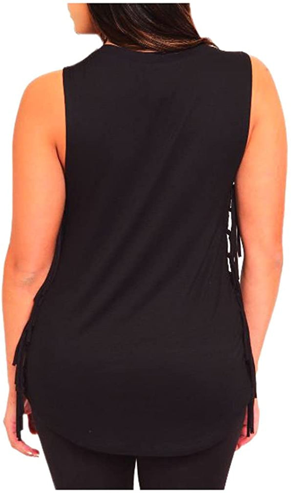 Harley-Davidson Women's Zephyr Classic Embellished Sleeveless Tank Top, Black