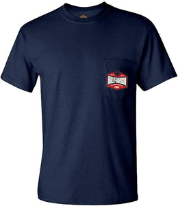Harley-Davidson Men's Take Over H-D Chest Pocket Short Sleeve T-Shirt - Navy