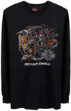 Harley-Davidson Men's Rolling Stones Midnight Rambler Long Sleeve Shirt - Black