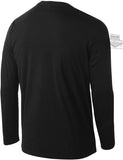 Harley-Davidson Mens Chest Stripe Slim Fit Black Long Sleeve T-Shirt - 99256-19VM