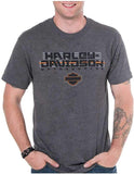 Harley-Davidson Men's Cruiser H-D Short Sleeve Crew-Neck T-Shirt, Charcoal Gray