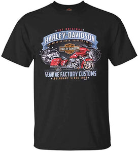 Harley-Davidson Men's Original Customs All-Cotton Short Sleeve T-Shirt - Black