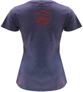 Harley-Davidson Women's Wrath Scoop Neck Short Sleeve Tee - Purple Wash