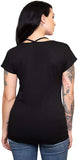 Harley-Davidson Womens Yonder Trademark B&S V-Neck Black Short Sleeve T-Shirt