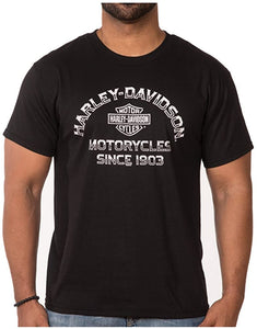 Harley-Davidson Men's Remarkable B&S Short Sleeve Crew-Neck T-Shirt, Black