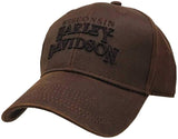 Harley-Davidson Regal Brown Stone Washed Baseball Cap Motorcycle Hat BC111439