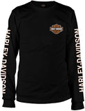 Harley-Davidson Military - Vietnam Veterans Bar & Shield - Men's Black Long-Sleeve Tee