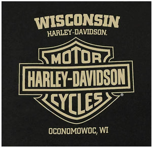 Harley-Davidson Men's H-D Sign Pullover Fleece Poly-Blend Sweatshirt - Black