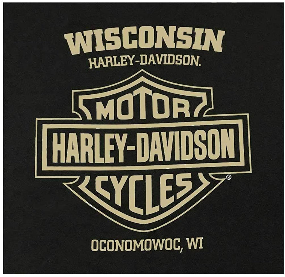 Harley-Davidson Men's H-D Sign Pullover Fleece Poly-Blend Sweatshirt - Black