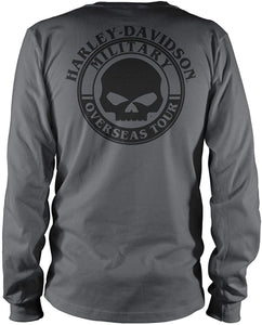 HARLEY-DAVIDSON Military - Men's Long-Sleeve Graphic T-Shirt - Overseas Tour | Big V-Twin