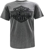 Harley-Davidson Men's Bar & Shield Logo Chest Pocket Short Sleeve T-Shirt - Gray