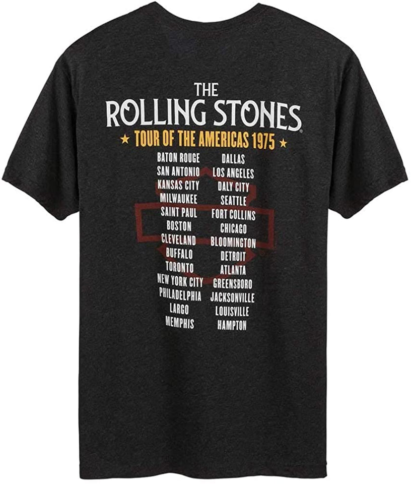 Harley-Davidson Men's Rolling Stones America Tour Short Sleeve T-Shirt - Black