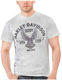 Harley-Davidson Men's Up-Winged Eagle H-D Poly-Blend Short Sleeve T-Shirt, Gray