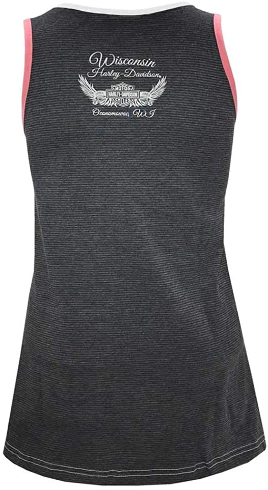 Harley-Davidson Women's Bright H-D Sleeveless Full Back Poly-Blend Tank Top