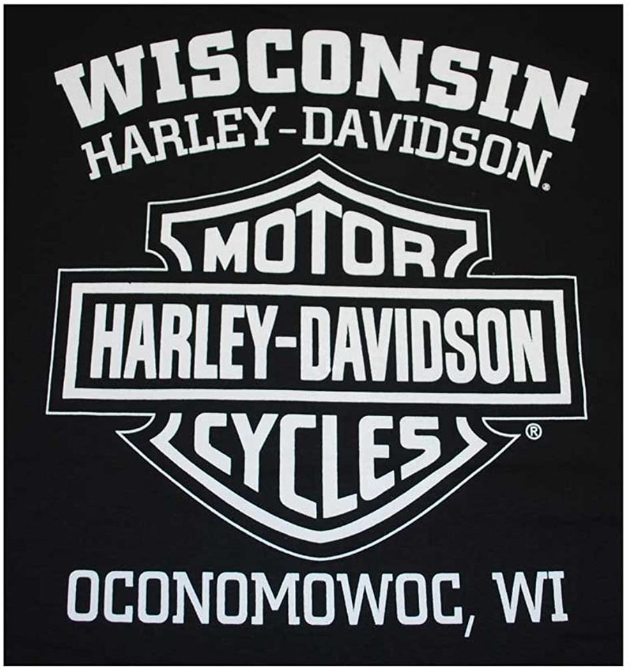 Harley-Davidson Men's Knucklehead Engine Authentic T-Shirt Black 30298302