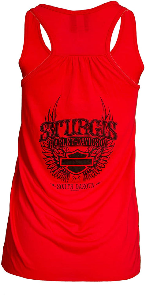 Harley-Davidson 2020 Sturgis Women's Spark Plug 80th Rally Red Tank Top