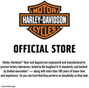 Harley-Davidson Men's Classic Logo Slim Fit Full-Zip Hoodie (Black)