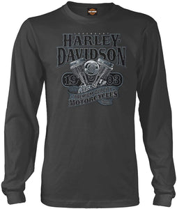 HARLEY-DAVIDSON Military - Men's Long-Sleeve Graphic T-Shirt - Overseas Tour | Big V-Twin