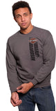 Harley-Davidson Mens Fly Shield B&S Pullover Charcoal Long Sleeve Sweatshirt