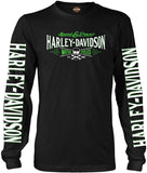 Harley-Davidson Military - Men's Long-Sleeve Graphic T-Shirt - Ramstein AB | Villain