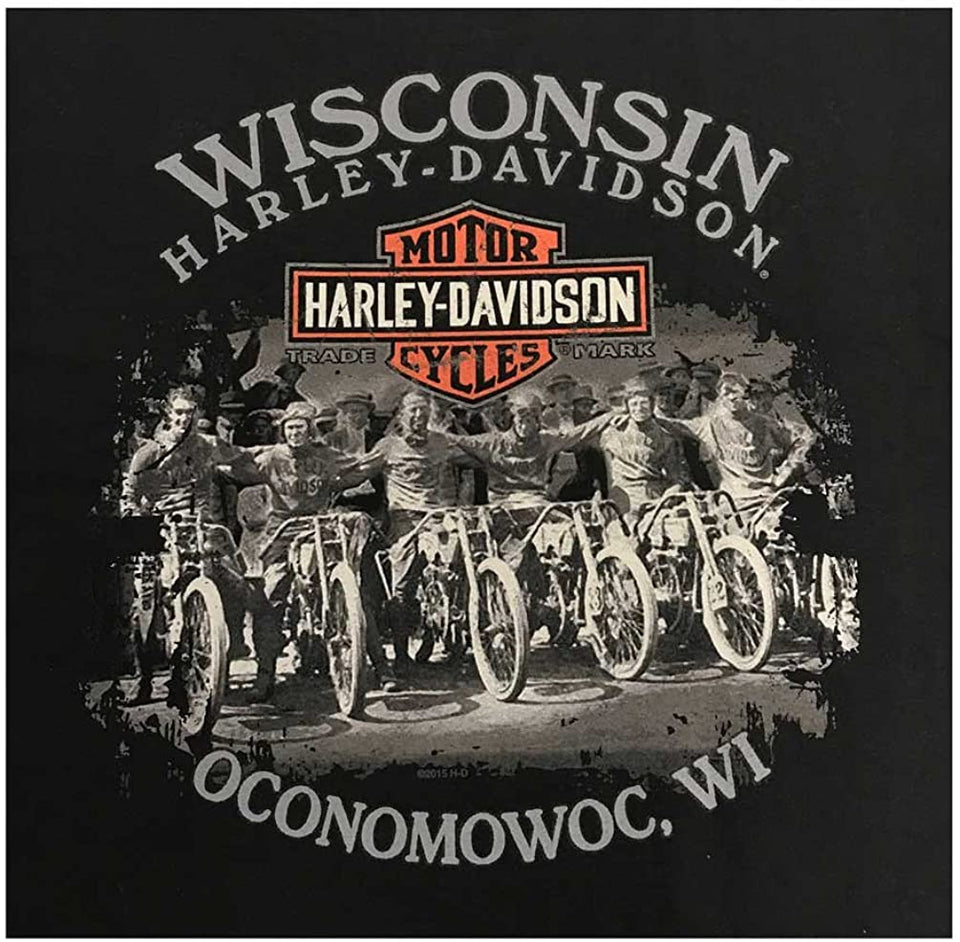 Harley-Davidson Men's Find Freedom Short Sleeve Classic Crew T-Shirt, Black