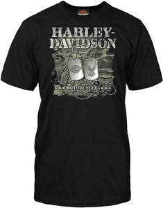 Harley-Davidson Military - Men's Short Sleeve Graphic T-Shirt - Overseas Tour | Dog Tags