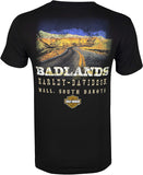 Harley-Davidson Men's Badlands Road Black Short Sleeve T-Shirt