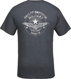 Harley-Davidson Military - Men's Charcoal Graphic Skull Graphic T-Shirt - Camp Arifjan | G Shock