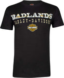 Harley-Davidson Men's Badlands Road Black Short Sleeve T-Shirt