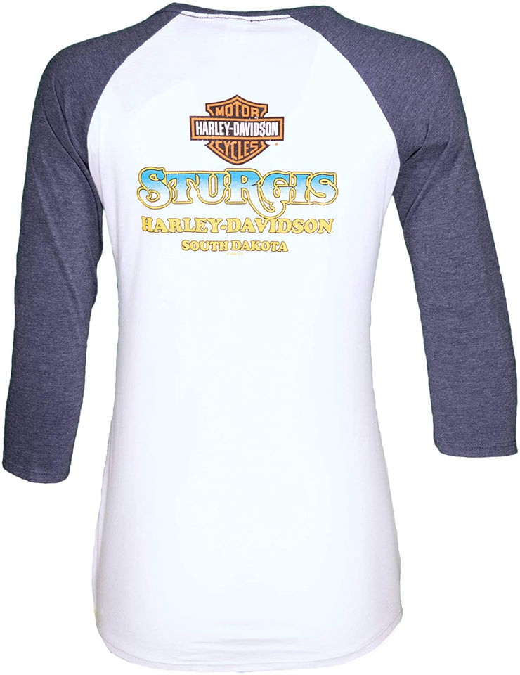 Harley-Davidson 2020 Sturgis Women's Genuine 80th Rally 3\/4 Sleeve Shirt