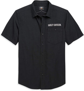 Harley-Davidson Men's Textured Short Sleeve Shirt