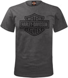 Harley-Davidson Military - Men's Charcoal Bar & Shield Pocket Tee - USAG Yongsan