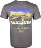 Harley-Davidson Men's Badlands Road Charcoal Short Sleeve T-Shirt